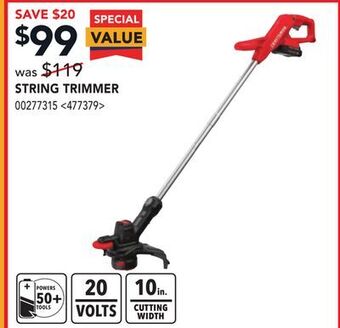 RONA Craftsman string trimmer offer