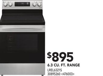 RONA Lg 6.3 cu. ft. range offer