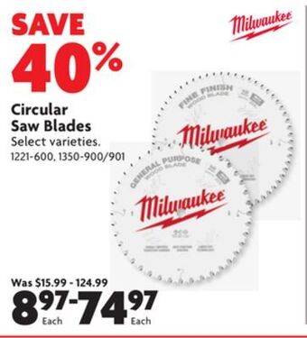 Home Hardware Circular saw blades offer