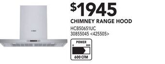 RONA Bosch chimney range hood offer