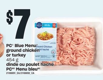 Valu-mart Dinde ou poulet haché pc menu bleu, 454 g offer