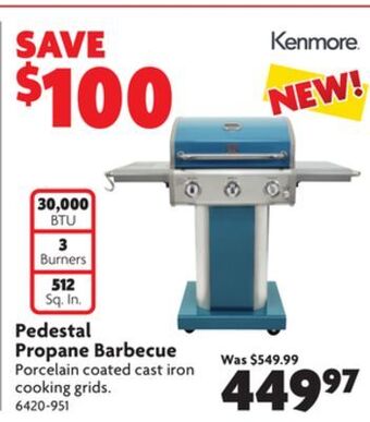 Home Hardware Pedestal propane barbecue offer