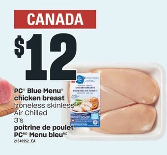 Valu-mart Poitrine de poulet pc menu bleu, 3's offer