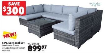 Home Hardware 6 pc. sectional set offer