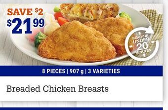 M & M Food Market Breaded chicken breasts offer
