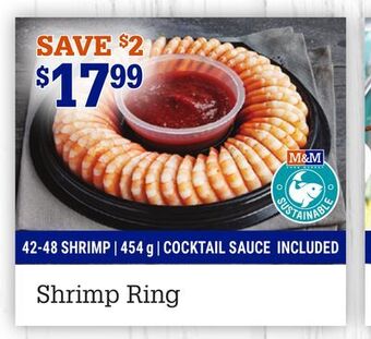 M & M Food Market Shrimp ring offer