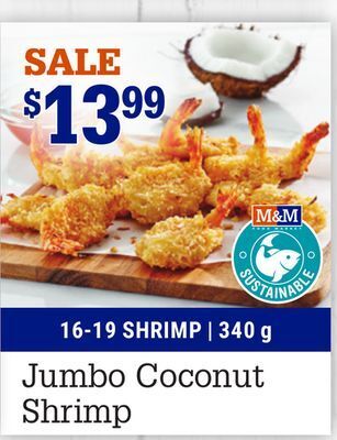M & M Food Market Jumbo coconut shrimp offer