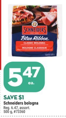 Giant Tiger Schneiders bologna offer