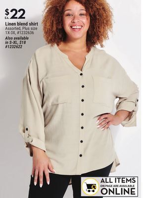 Giant Tiger Linen blend shirt offer