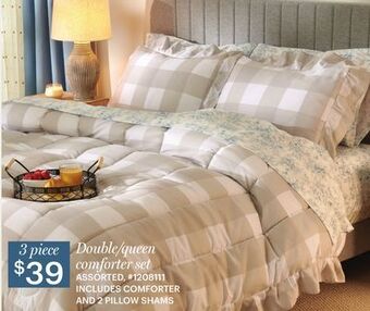 Giant Tiger Double/queen comforter set offer