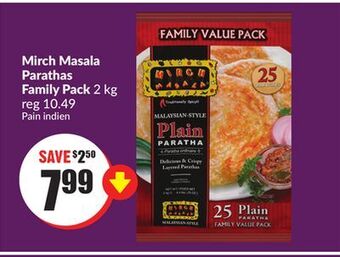 FreshCo Mirch masala parathas family pack 2 kg offer