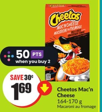 FreshCo Cheetos mac'n cheese 164-170g offer