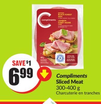 FreshCo Compliments sliced meat 300-400 g offer