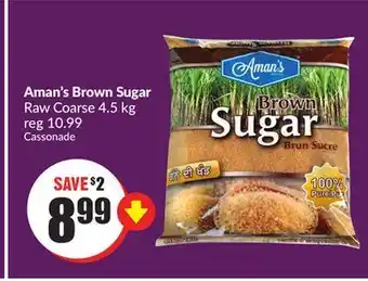 FreshCo Aman's brown sugar raw coarse 4.5 kg offer