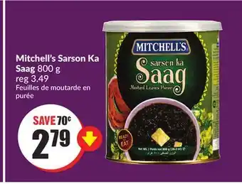 FreshCo Mitchell's sarson kaa saag 800 g offer