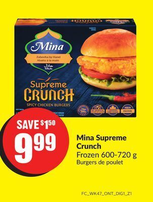 FreshCo Mina supreme crunch frozen 600-720 g offer