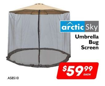 Factory Direct Arctic sky umbrella bug screen offer