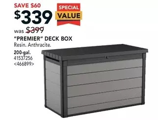 Lowe's Premier deck box offer