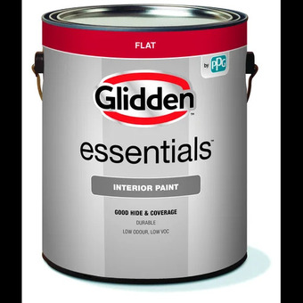 Home Depot Glidden essentials interior flat paint offer