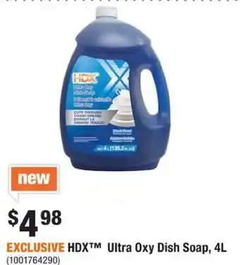 Home Depot 4l fresh scent ultra oxy dish soap offer
