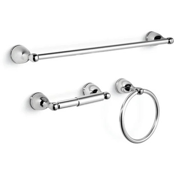 Home Depot 3-piece glacier bay 3000 series bath hardware kit in chrome offer
