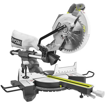 Home Depot Ryobi 10" 15 amp sliding compound mitre saw offer