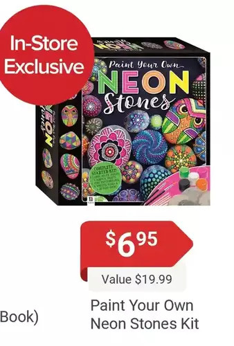Samko & Miko Toy Warehouse Paint your own neon stones kit offer