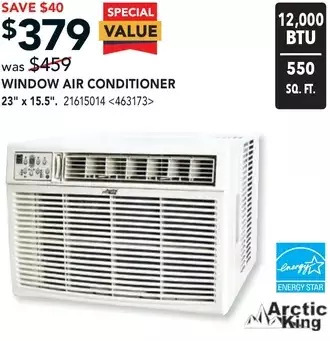 RONA Arctic king window air conditioner offer