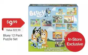 Samko & Miko Toy Warehouse Bluey 12 pack puzzle set offer