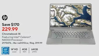 Staples Hp chromebook 14 offer