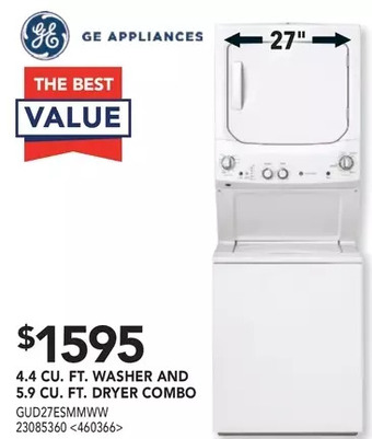 RONA Ge appliances 4.4 cu. ft. washer and 5.9 cu. ft. dryer combo offer
