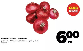 Real Canadian Superstore Farmer's market red onions offer