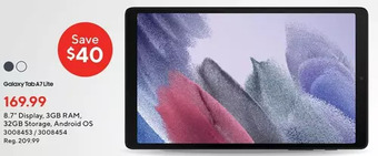 Staples Samsung galaxy tab a7 lite offer