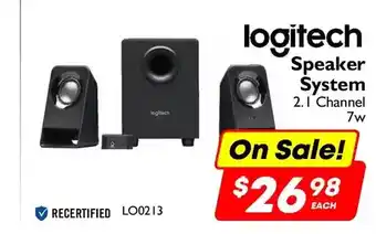 Factory Direct Logitech speaker system 2.1 channel offer