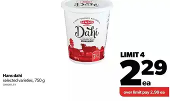 Real Canadian Superstore Hans dahi offer