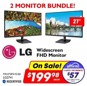 Factory Direct Lg widescreen fhd monitor 27" offer