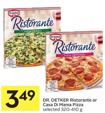 Foodland Dr. oetker ristorante or casa di mama pizza offer