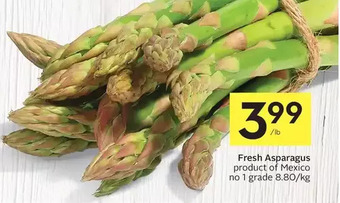 Foodland Fresh asparagus offer