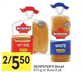 Foodland Dempster's bread or buns offer