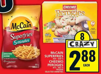 Food Basics Mccain superfries | cheemo perogies offer