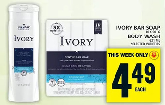 Food Basics Ivory bar soap | body wash offer