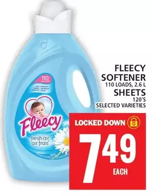 Food Basics Fleecy softener | sheets offer