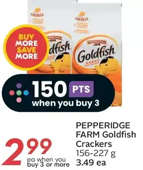 Sobeys Pepperidge farm goldfish crackers offer