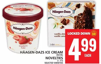 Food Basics Haagen-dazs ice cream novelties offer