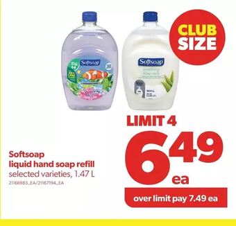 Real Canadian Superstore Softsoap liquid hand soap refill offer