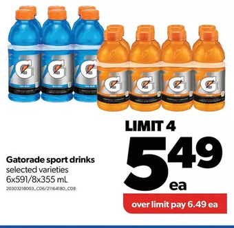 Real Canadian Superstore Gatorade sport drinks offer