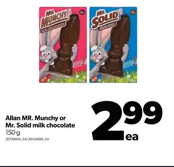 Real Canadian Superstore Allan mr. munchy or mr. solid milk chocolate offer