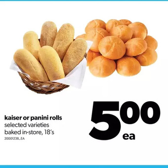 Real Canadian Superstore Kaiser or panini rolls offer