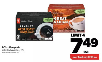 Real Canadian Superstore Pc coffee pods offer