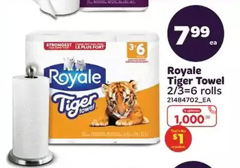 Real Canadian Superstore Royale tiger towel offer